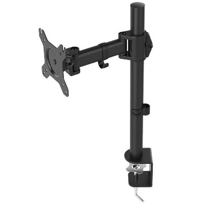 Monoprice Essential Single Monitor Adjustable Arm Desk Mount | 180° Swivel, 360° Rotation