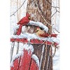 Dimensions Counted Cross Stitch Kit 10"X14"-Cardinals On Sled - 2 of 2