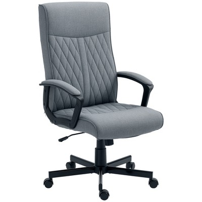 Vinsetto High-Back Home Office Chair Computer Desk Chair with 360 Degree Swivel Adjustable Height and Tilt Function Dark Gray