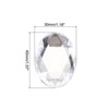 Unique Bargains Acrylic Flat Back DIY Decor Jewelry Oval Gems 10 Pcs - 2 of 4