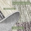 Area Rugs 4x6 Non-Slip Modern Geometric Floor Carpet Stain-Resistant Low Pile Throw Rug Machine Washable Contemporary Accent Rug Gray Green - 3 of 4