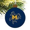 McNeese State University Primary Logo Wood Christmas Tree Holiday Ornament - 4 of 4