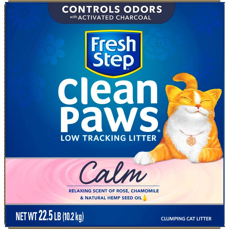 Fresh Step Clean Paws Calm Cat Litter - 22.5lbs, 3 of 15