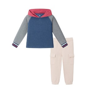Andy & Evan  Toddler  Jersey Hooded Tee & Jogger Set - 1 of 4