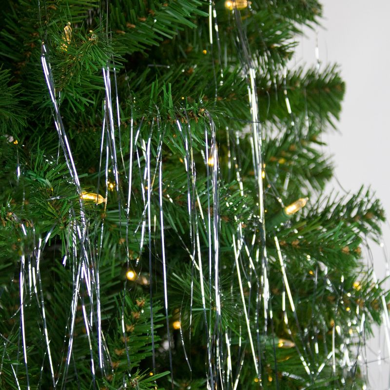 Northlight 1000ct Silver Tinsel Icicle Strands - 18" Christmas Decorations, 2 of 7