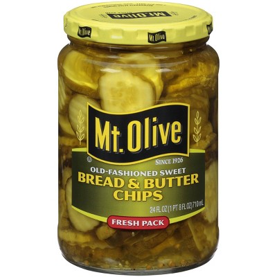 Mt. Olive Old-Fashioned Sweet Bread & Butter Pickle Chips - 24oz