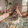 Jungle Rugs Area Rug, Soft Non Slip Animal Print Bedroom Carpet Low Pile Non Shed Carpet Stain Resistant Floor Cover - 4 of 4