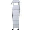 Vynxaria Chrome Heavy Duty Utility Storage Shelves with Wheels - 6 Tier, 6000 lbs Capacity, 82"H x 48"L x 18"D - 2 of 4