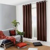 Evideco French Home Goods Elegant Window Curtain Panel - 100% Cotton, Light-Filtering Privacy Drapes, 95x55 Inches - 2 of 4