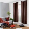 Evideco French Home Goods Elegant Window Curtain Panel - 100% Cotton, Light-Filtering Privacy Drapes, 95x55 Inches - image 2 of 4