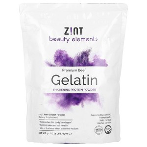 Zint Gelatin Thickening Protein Powder, Premium Beef, 2 lbs (907 g) - 1 of 2