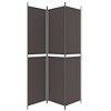 VidaXL 3-Panel Room Divider Brown 59.1 in.x86.6 in. Fabric - 4 of 4