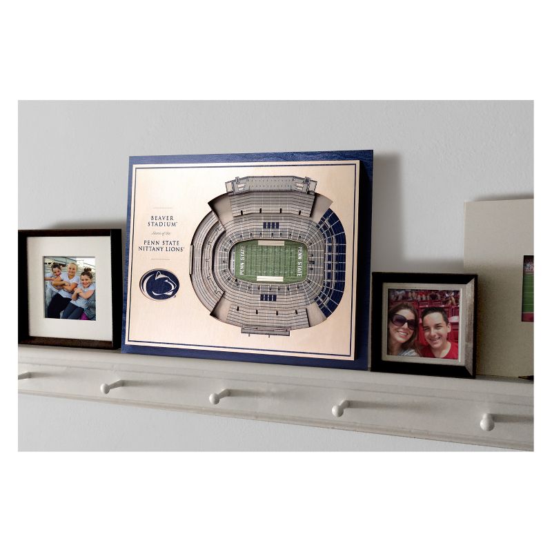 NCAA Penn State Nittany Lions 5-Layer Stadiumviews 3D Wall Art, 4 of 6