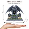 Grave Guardian Gargoyle Figurine, 7" Gothic Halloween Garden Statue| OrnamentallyYou - 3 of 4