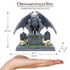 Grave Guardian Gargoyle Figurine, 7" Gothic Halloween Garden Statue| OrnamentallyYou - image 3 of 4