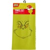Dr. Seuss The Grinch Dish Towel Holiday Motif Grinch Face 2-Pack Kitchen Towel Set Multicolored - 4 of 4