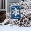 Briarwood Lane Burlap Garden Flag 12x18 For Outdoor Let It Snow Winter Applique For Winter Garden Flag Flags For Outside - 4 of 4