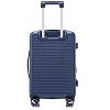 3-Piece Luggage Set (20/24/28) - Expandable Suitcases With 4 Double Spinner Wheels, Tsa Lock, Spacious Interior, and Protective Covers (Blue) - 3 of 4