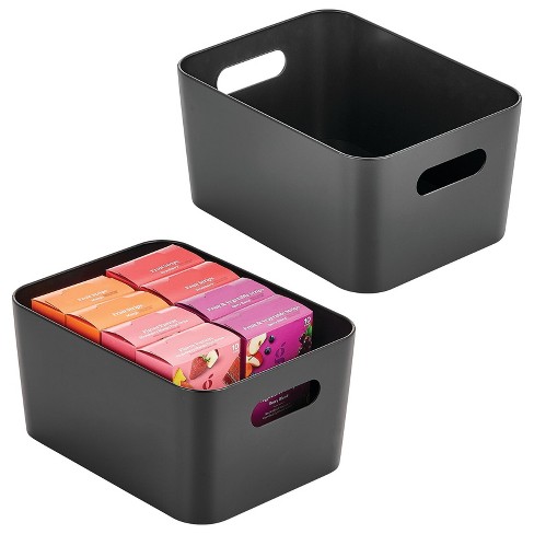 Small Plastic Storage Basket for Organizing Kitchen Pantry, Pack