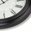 24 inch traditional wall clock for living room bedroom office wooden black classic design housewarming gift - 3 of 4