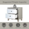 NicBex Nightstand with Drawers,Side Table with Metal Handles and Elegant Finish,Modern Bedside Table for Bedroom,Living Room - 4 of 4