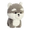 Aurora Small Husky Teddy Pets Playful Stuffed Animal Gray 7" - 2 of 4