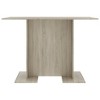 vidaXL Dining Table Sonoma Oak 43.3"x23.6"x29.5" Engineered Wood - 3 of 4