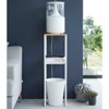 Yamazaki Home - Two-Tier Display & Storage Shelf (31.5" H) - Steel + Wood - Black - 4 of 4