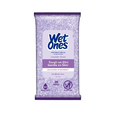 Wet Ones Exclusive Winter Design Hand Wipes - Lavender - 20ct