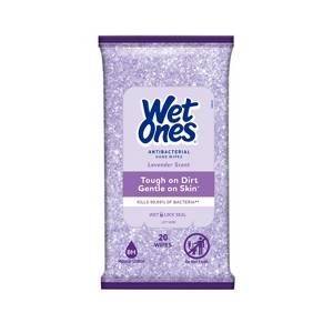 Wet Ones Exclusive Winter Design Hand Wipes - Lavender - 20ct - 1 of 4