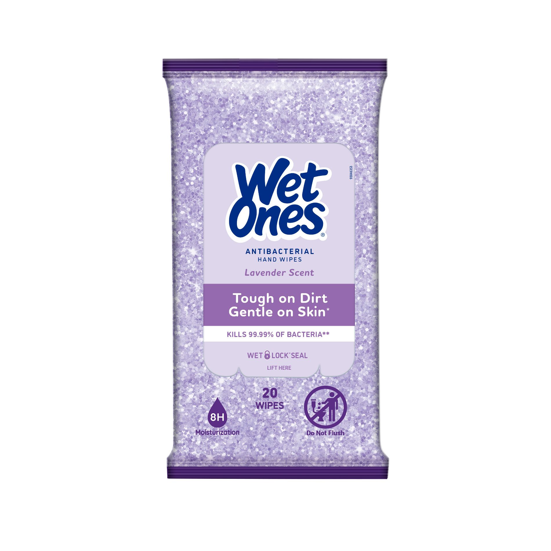 Wet Ones Exclusive Winter Design Hand Wipes - Lavender - 20ct