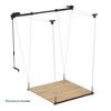 Lift Series Frame 48 in. W x 48 in. D x 15 in.-79 in. H Black Adjustable Height Steel Overhead Garage Storage Rack  (Without Platform) - 2 of 4