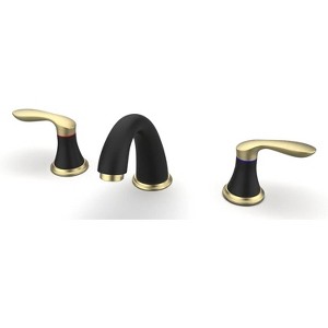 Coucheta 8" Widespread Bathroom Faucets - 3-Hole Design with Pop-Up Drain & cUPC Hoses in Multiple Finishes, Single & 2-Pack Options - 1 of 4