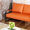 Hooseng 48.4" Loveseat Sofa, 2-Seater Living Room Couch with Premium Upholstery and Robust Metal Frame, Small Love Seat with Armrest for Home Office - 4 of 4