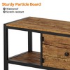 65 Inch TV Cabinet, Farmhouse TV Consoles Up to 75 Inch TV, Wooden TV Stand with Open Storage Shelves for Living Room Bedroom - 3 of 4