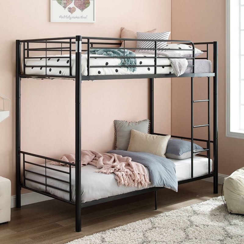 Twin Over Twin Analise Metal Bunk Bed - Saracina Home, 1 of 11