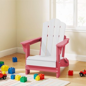 Hyleory Kids' Outdoor Adirondack Chair - Durable HDPE Kids' Patio Chair - 1 of 4