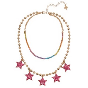 FAOabulous by FAO Schwarz Girls 1pk Layered Necklace Multi Color - 1 of 2