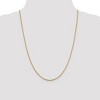 Black Bow Jewelry 1.4mm 14k Yellow Gold Diamond Cut Open Franco Chain Necklace - 2 of 4