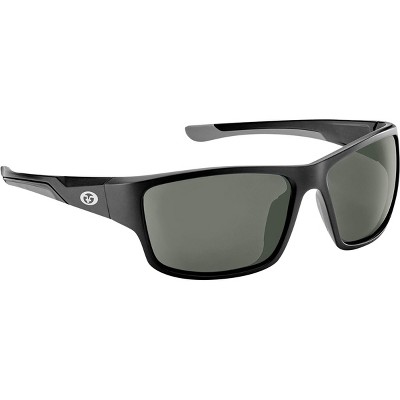 Flying Fisherman Sand Bank Polarized Sunglasses, Matte Black / Smoke