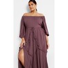 Women's Plus Size Arzel Dress - dusty mauve | CITY CHIC - image 2 of 4