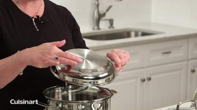 Cuisinart Classic 12&#34; Stainless Steel Everyday Pan with Cover - 8325-30D, 2 of 6, play video