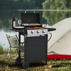 NicBex 3-Burner propane Gas BBQ Grill,26000BTU Output Outdoor Grill with Wheels&Foldable Side Table,Enameled Cast Iron Cooking Grids - 2 of 4