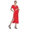 Maternity V-neck Maxi Dress - 2 of 4