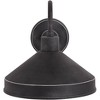 Franklin Iron Works Ashe 10" High Modern Outdoor Wall Light Fixture Mount Porch House Exterior Outside Set of 2 Dark Sky Iron Black Finish Metal - 3 of 4
