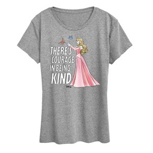 Women's - Disney - There's Courage In Being Kind Short Sleeve Graphic T-Shirt - 1 of 4