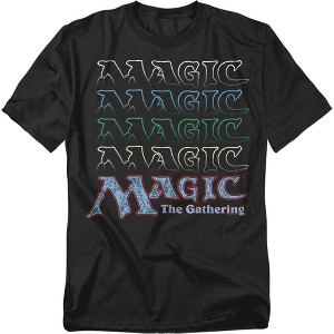 Magic The Gathering Retro Logo Repeat Adult T-Shirt - 1 of 4