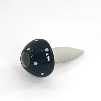 Ceramic Mushroom Watering Stake Black - Bullseye's Playground™