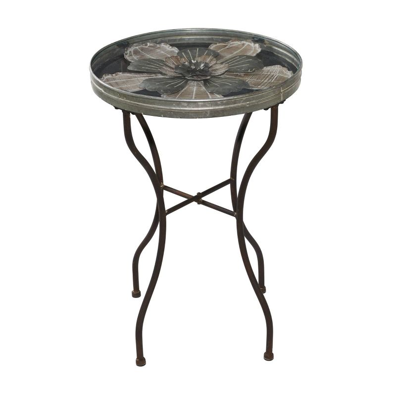 Farmhouse Metal Coffee Table Silver - Olivia &#38; May, 4 of 6