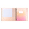 Yoobi Evolve 1" 3 Ring Binder Printed Tangerine Dream Scallop - 2 of 4